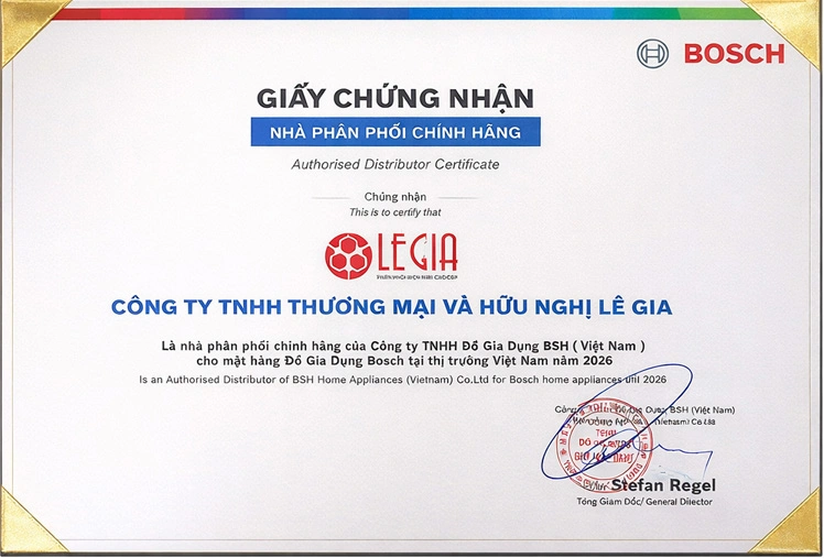 giấy chứng nhận bosch
